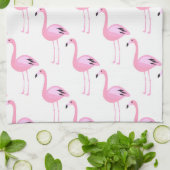Roze lamingos 2 theedoek (Gevouwen)