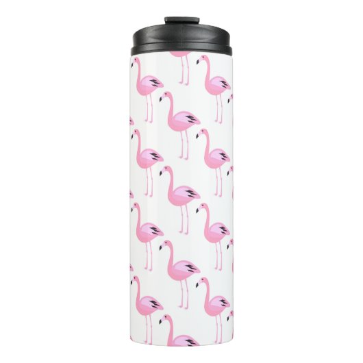 Roze lamingos 2 thermosbeker (Voorkant)