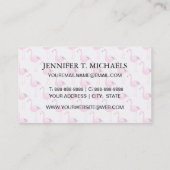 Roze lamingos 2 visitekaartje (Achterkant)