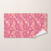 Roze lamingos bad handdoek (Handdoek)