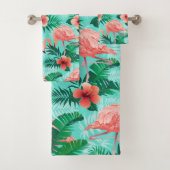  roze lamingos bad handdoek (Insitu)