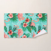 roze lamingos bad handdoek (Handdoek)