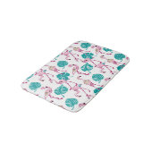 Roze lamingos badmat (Gekanteld)