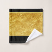 Roze lamingos, bestaande uit gouden folie textuur bad handdoek (Wasdoekje)