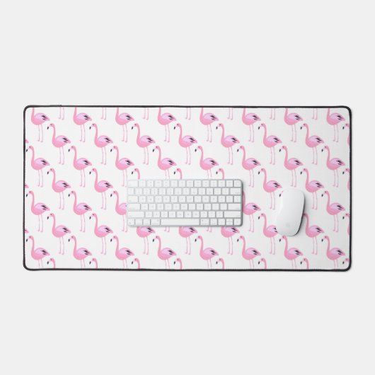 Roze lamingos bureaumat (Keyboard & Muis)