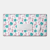 Roze lamingos bureaumat (Keyboard & Muis)
