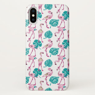 Roze lamingos iPhone x hoesje