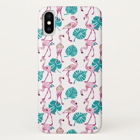 Roze lamingos Case-Mate iPhone case (Achterkant)