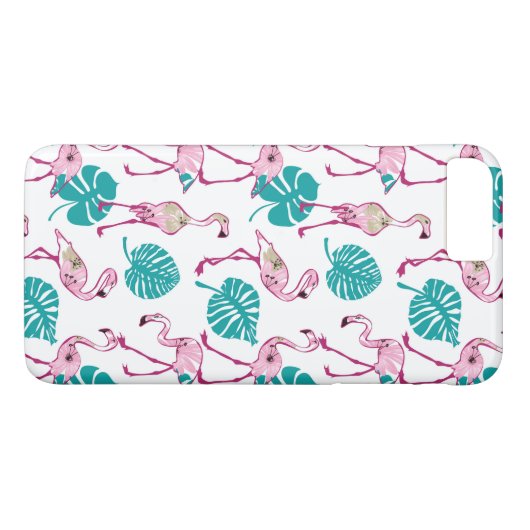 Roze lamingos Case-Mate iPhone case (Achterkant (Horizontaal))