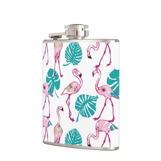 Roze lamingos heupfles (Links)