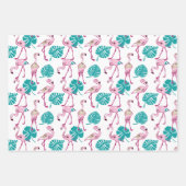 Roze lamingos inpakpapier vel (Voorkant 3)