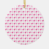 Roze lamingos keramisch ornament (Voorkant)