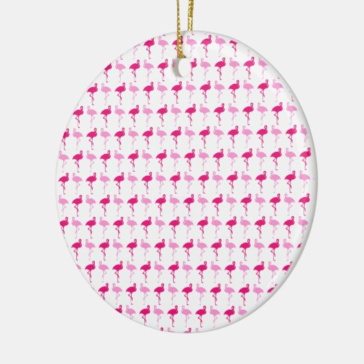 Roze lamingos keramisch ornament (Links)