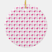 Roze lamingos keramisch ornament (Achterkant)