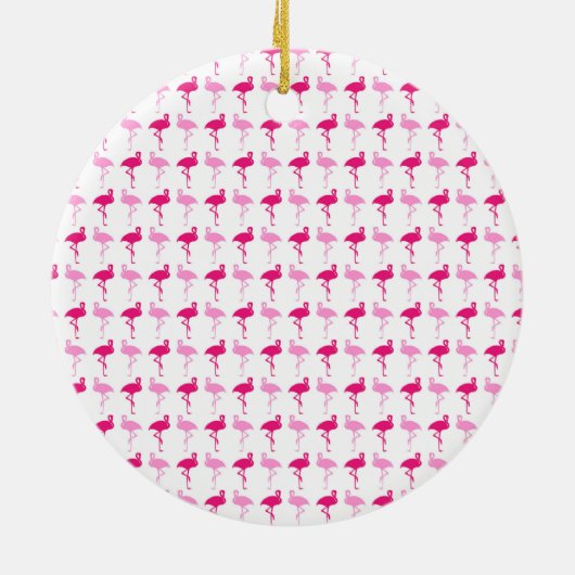 Roze lamingos keramisch ornament (Achterkant)