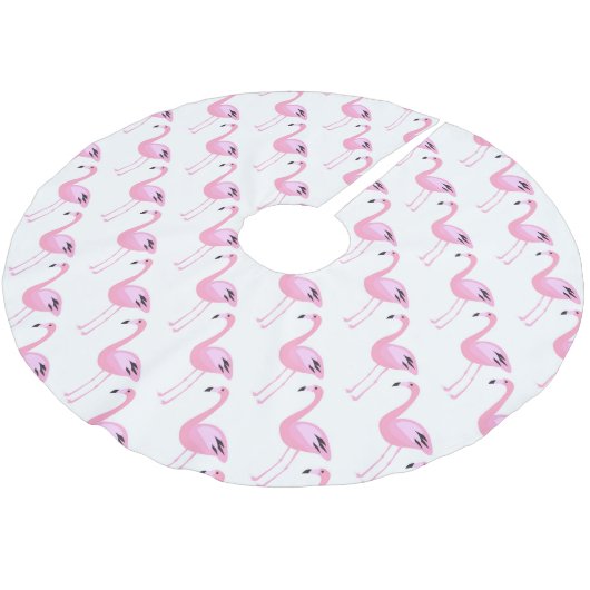 Roze lamingos kerstboom rok (Gekanteld)