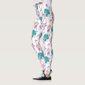 Roze lamingos leggings (Links)