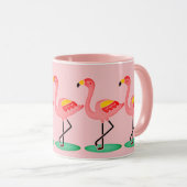 roze lamingos mok (Voorkant rechts)