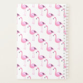 Roze lamingos | Monogram Planner (Achterkant)