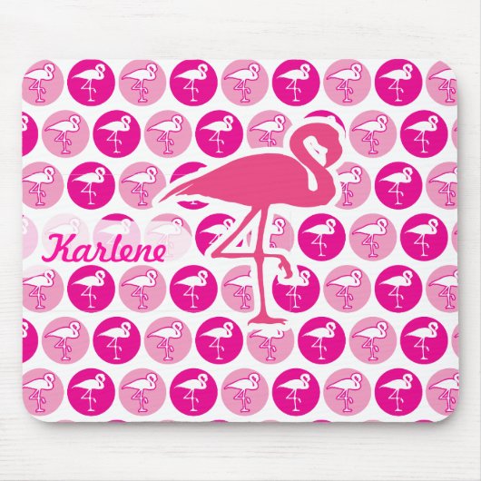 Roze lamingos muismat (Voorkant)