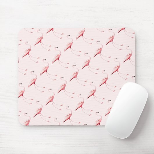Roze lamingos muismat (Met muis)