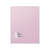 Roze lamingos notitieblok (Linkerzijde)