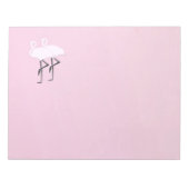 Roze lamingos notitieblok (Voorkant)