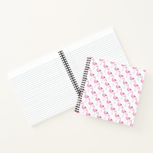 Roze lamingos notitieboek (Binnen)