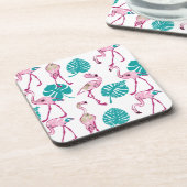 Roze lamingos onderzetter (Linkerzijde)