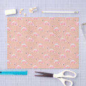 Roze lamingos (ontwerp 13 roze serie) tissuepapier (Craft)
