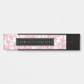 Roze lamingos op maat deurbordje (Voorkant)