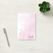 Roze lamingos op maat post-it® notes (Kantoor)