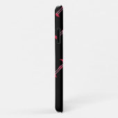 Roze lamingos op zwart-persoonlijk Case-Mate iPhone case (Achterkant/rechts)