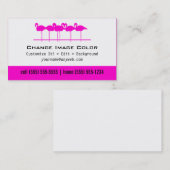 Roze lamingos - Persoonlijk Visitekaartje (Voorkant / Achterkant)