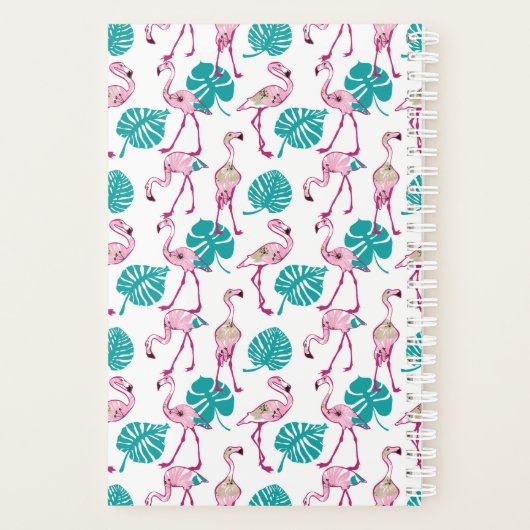 Roze lamingos planner (Achterkant)