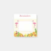 Roze lamingos post-it® notes (Voorkant)