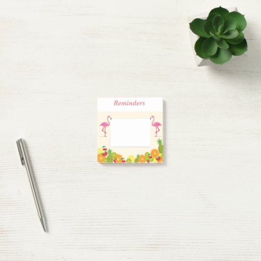 Roze lamingos post-it® notes (Kantoor)