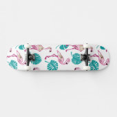 Roze lamingos skateboard (Horizontaal)