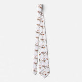 Roze lamingos stropdas (Achterkant)