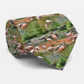 Roze lamingos stropdas (Opgerold)