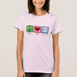 Roze lamingos t-shirt
