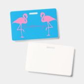 Roze lamingos Thunder_Cove Badge (Voor- en achterkant)