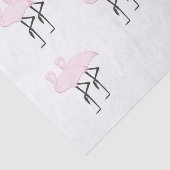 Roze lamingos tissuepapier (Detail)
