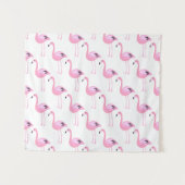 Roze lamingos wandkleed (Voorkant (horizontaal))