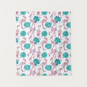 Roze lamingos wandkleed (Voorkant)