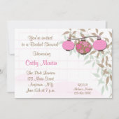 Roze lamlantaarns kaart (Voorkant)