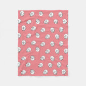 Roze lammeren fleece deken (Voorkant)