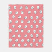 Roze lammeren fleece deken (Voorkant)