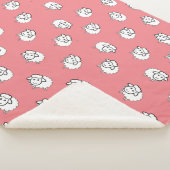 Roze lammeren sherpa deken (3/4)