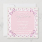 Roze Lammetje Baby Shower Kaart (Achterkant)